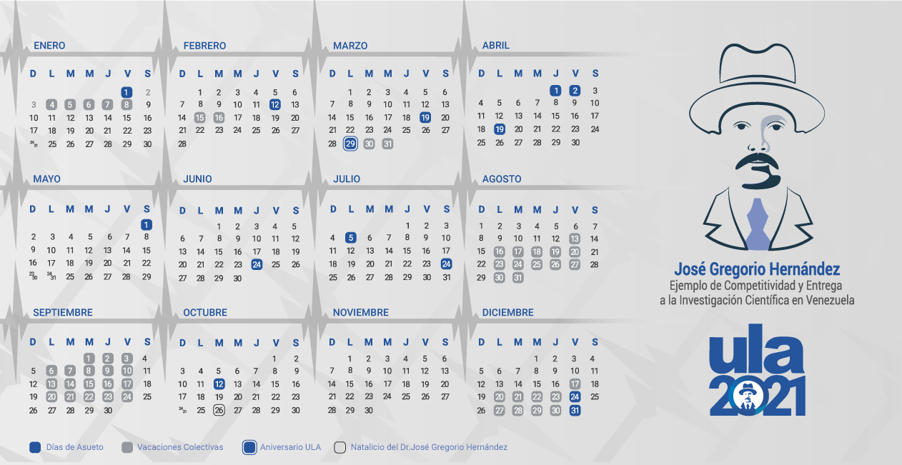 CalendarioULA2021 Horizontal