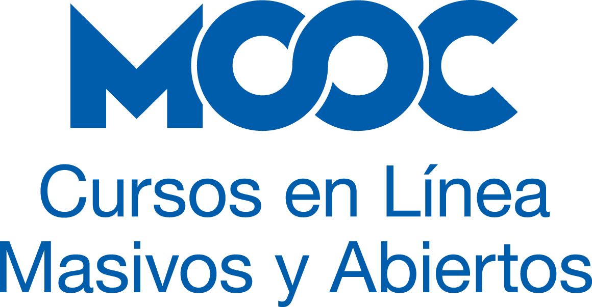 Mooc logo en color azul